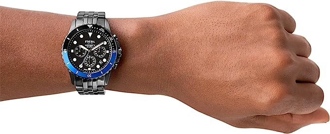 Fossil Stainless Steel Dive-Inspired Casual Quartz Chronograph Men's Watch FS5835 - Time Access store