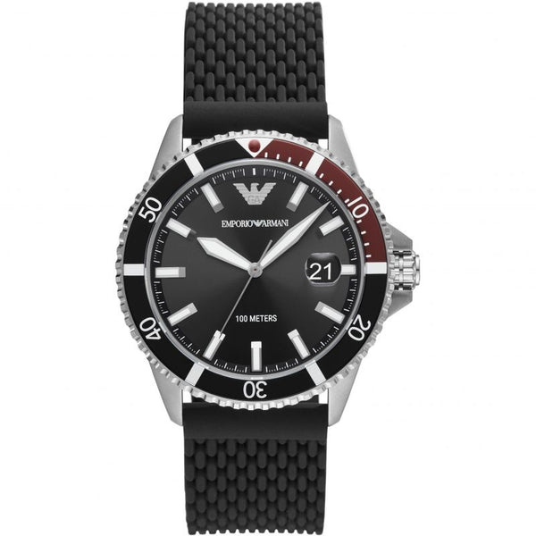 Emporio Armani Diver Analog Black Dial Men's Watch AR11341 - Time Access store