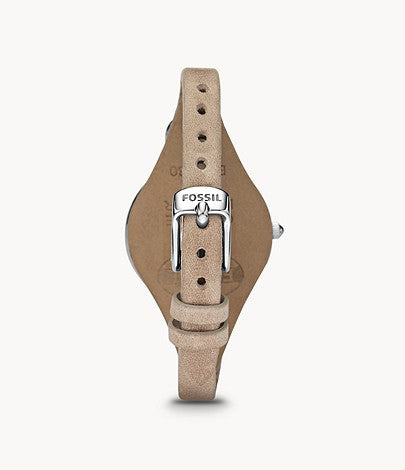 Fossil women's georgia quartz stainless steel and leather casual on sale watch