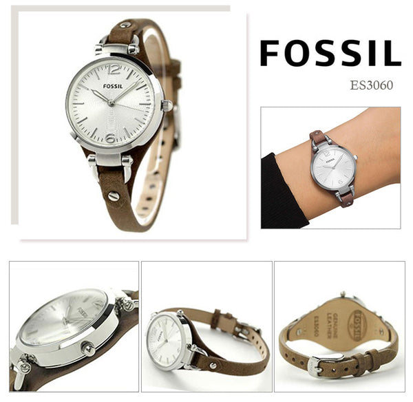 Fossil Georgia Silver Dial Women s Watch ES3060