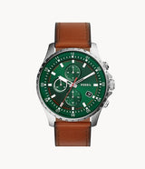 Fossil Dillinger Chronograph Luggage Leather  Men's Watch FS5734 - Time Access store