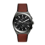 Fossil Everett Analog Grey Dial Brown Belt Men's Watch-FS5799 - Time Access store