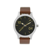 FUNDAMENTALS WHITE DIAL LEATHER STRAP WATCH NP38051SL02 - Time Access store