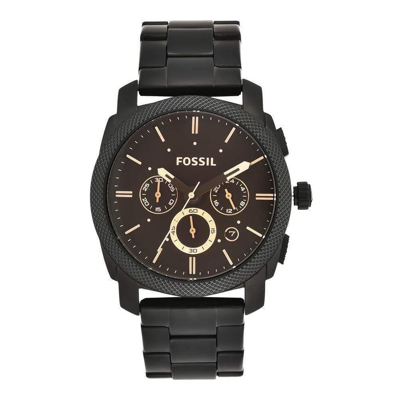Fossil Midsize Chronograph brown dial Stainless Steel Men's Watch| FS4682