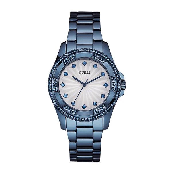 Guess Analog Silver Dial Women's Watch-W0702L1