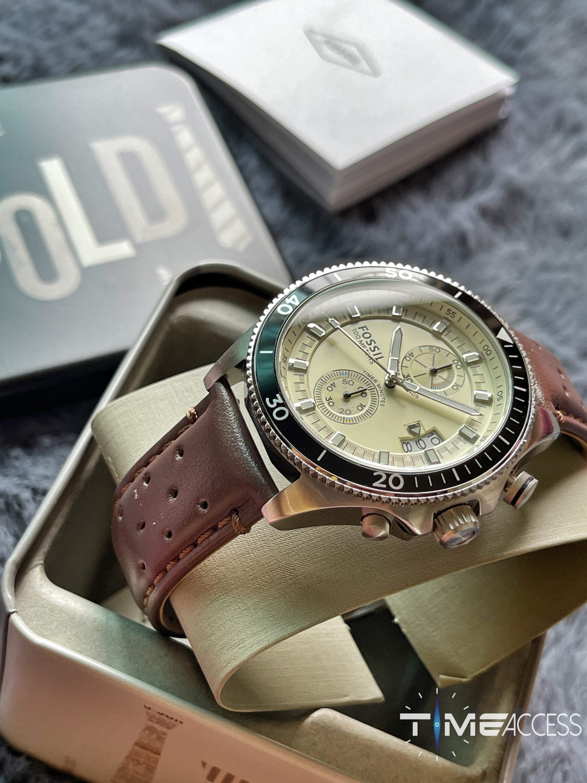 Fossil CH2943 Wakefield Brown Leather Men's Watch - Time Access store