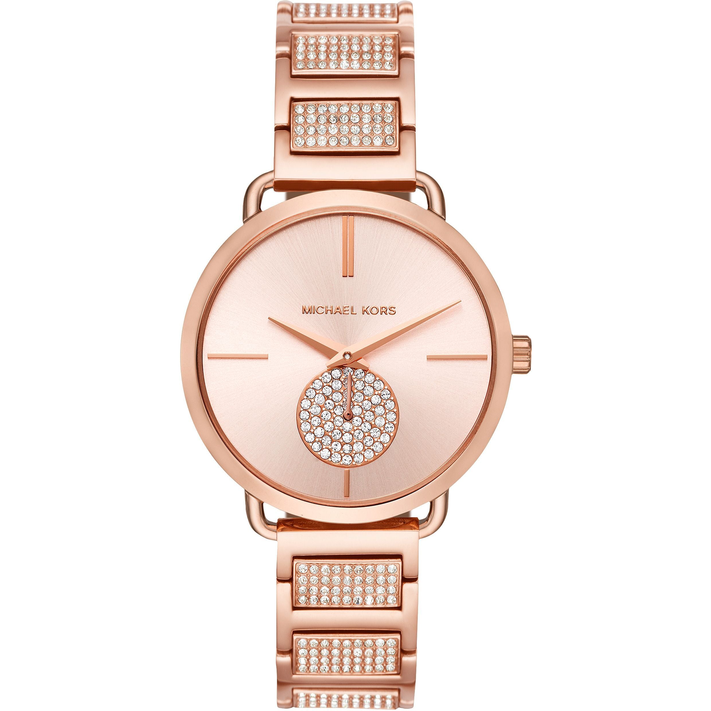 Michael Kors 3 Hand Rose-Gold Stainless Steel Women's Watch| MK3853