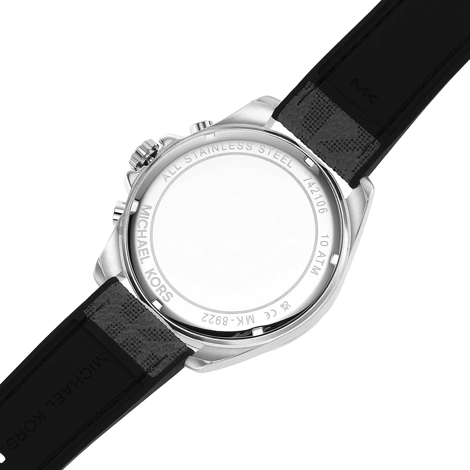 MICHEAL KORS Brecken Chronograph Black Silicone Men's Watch | MK8922