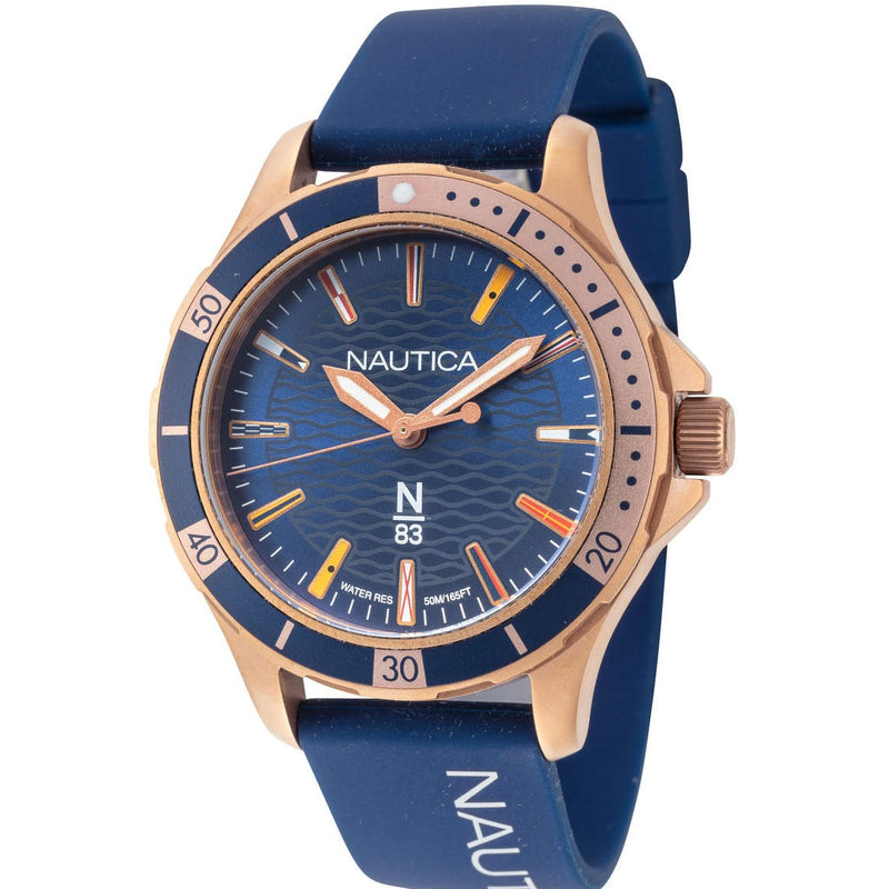 Nautica Blue silicone belt watch