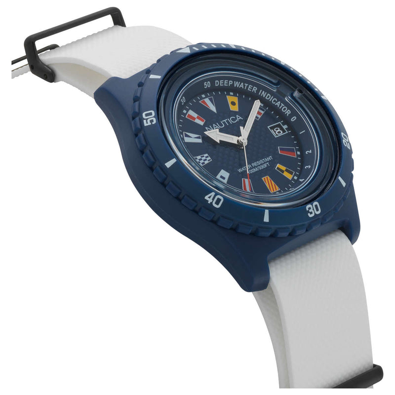 Nautica White Surf-side men's watch