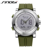 New SINOBI brand Sports Chronograph Men's Wrist Watches Digital Quartz double - Time Access store