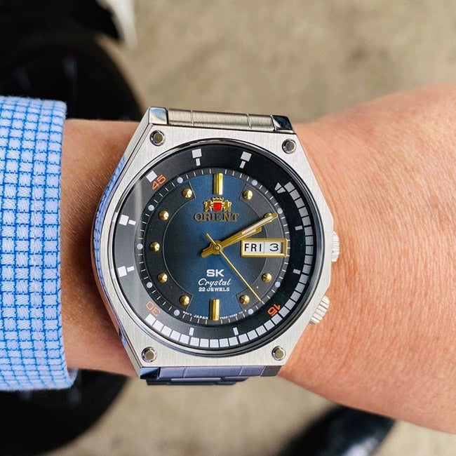 Orient Men's 'SK Diver Retro' Japanese Automatic/Hand Winding Stainless Steel Sports Watch - Time Access store