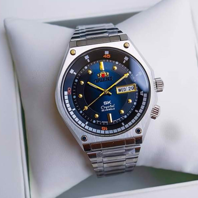 Orient Men's 'SK Diver Retro' Japanese Automatic/Hand Winding Stainless Steel Sports Watch - Time Access store