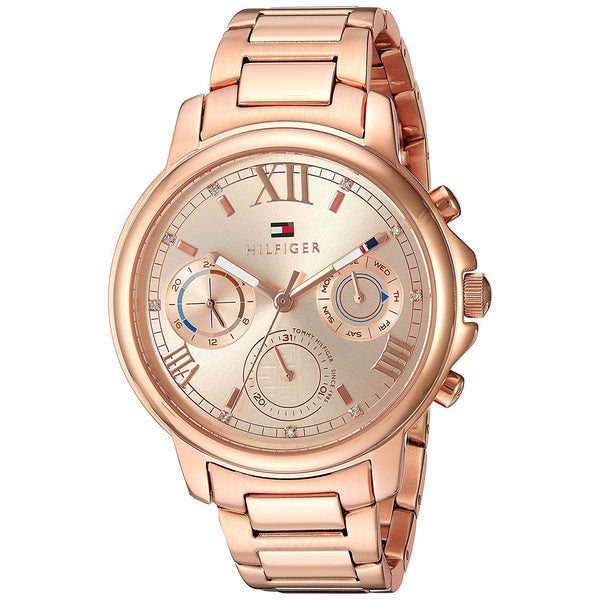 Tommy Hilfiger Women’s Quartz Stainless Steel Rose Gold Dial 38mm Watch 1781743 - Time Access store