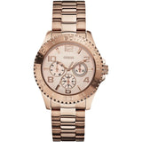 Guess Brown/Rose gold colored steel 40 mm