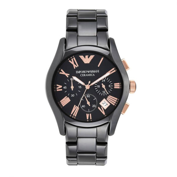 Emporio Armani Ceramic Black Chronograph Dial Men's Watch| AR1410