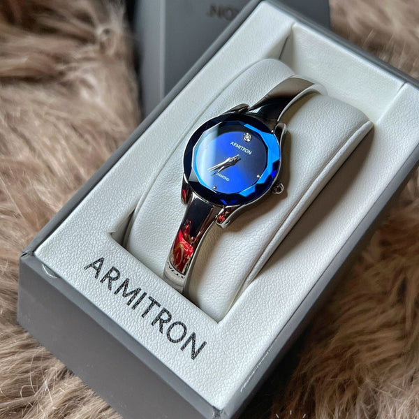 Armitron Women's Genuine Diamond Dial Bangle Watch, 75/5327 - Time Access store