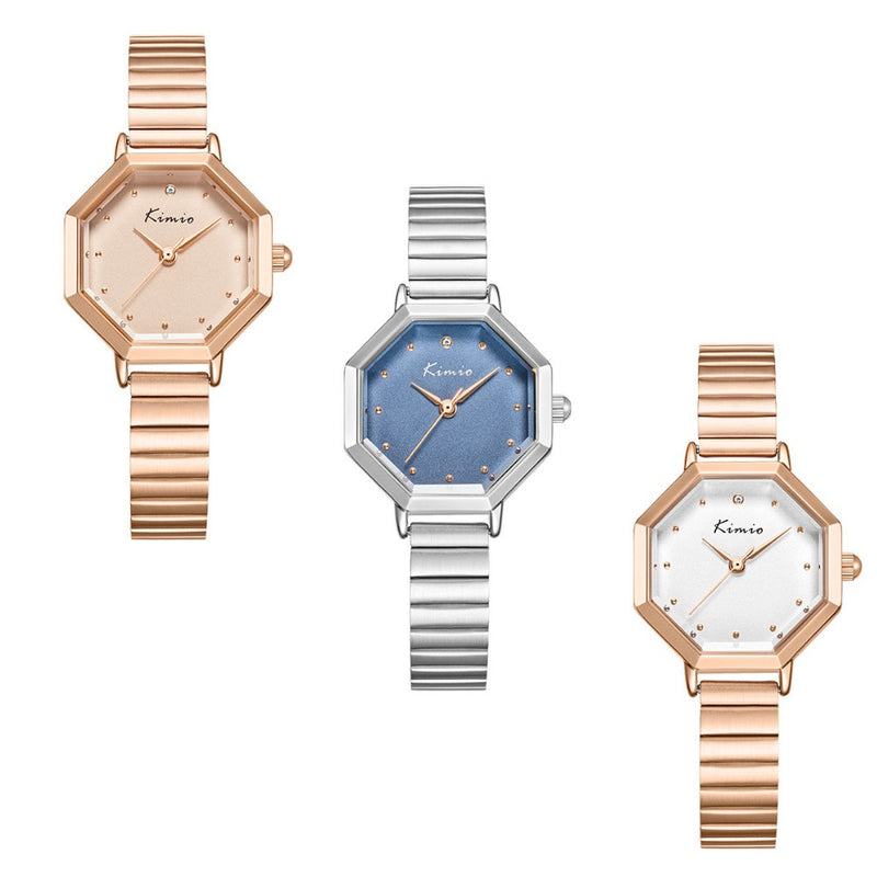 KIMIO Quartz Stainless Steel Multi-colour Ladies Watch| K6495S