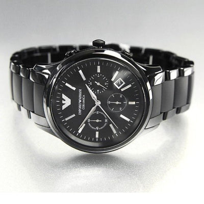 Emporio Armani Chronograph Black Ceramic Watch AR1451