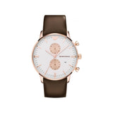Emporio Armani AR0398 Men's Watch XL Chronograph Quartz Leather - Time Access store
