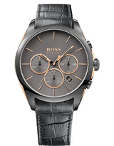 ONYX, LEATHER CHRONOGRAPH WATCH | 1513366 - Time Access store