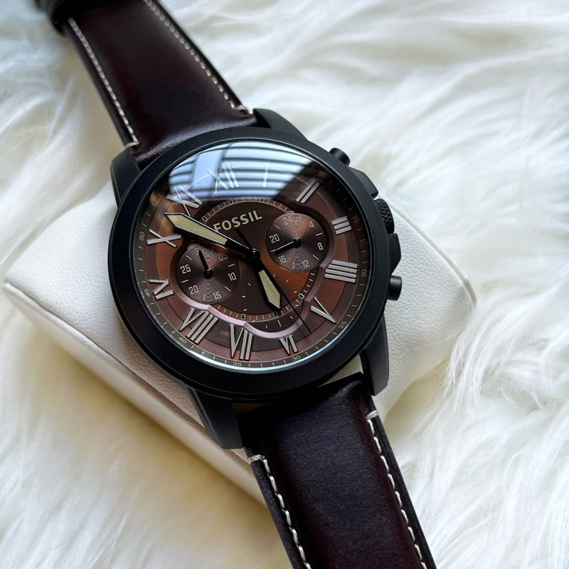 Fossil Grant series new release Deep brown Fs 5088 - Time Access store
