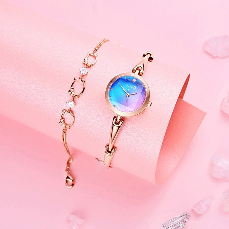 Kimio Rainbow Gradient bracelet watch K6406S