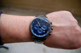 Michael Kors Men Navy Blue Chronograph Watch MK8443 - Time Access store