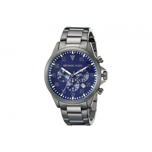 Michael Kors Men Navy Blue Chronograph Watch MK8443 - Time Access store