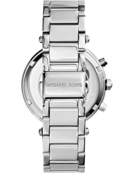Michael Kors Women's Parker Silver-Tone BLUE DIAL Watch MK6117 - Time Access store
