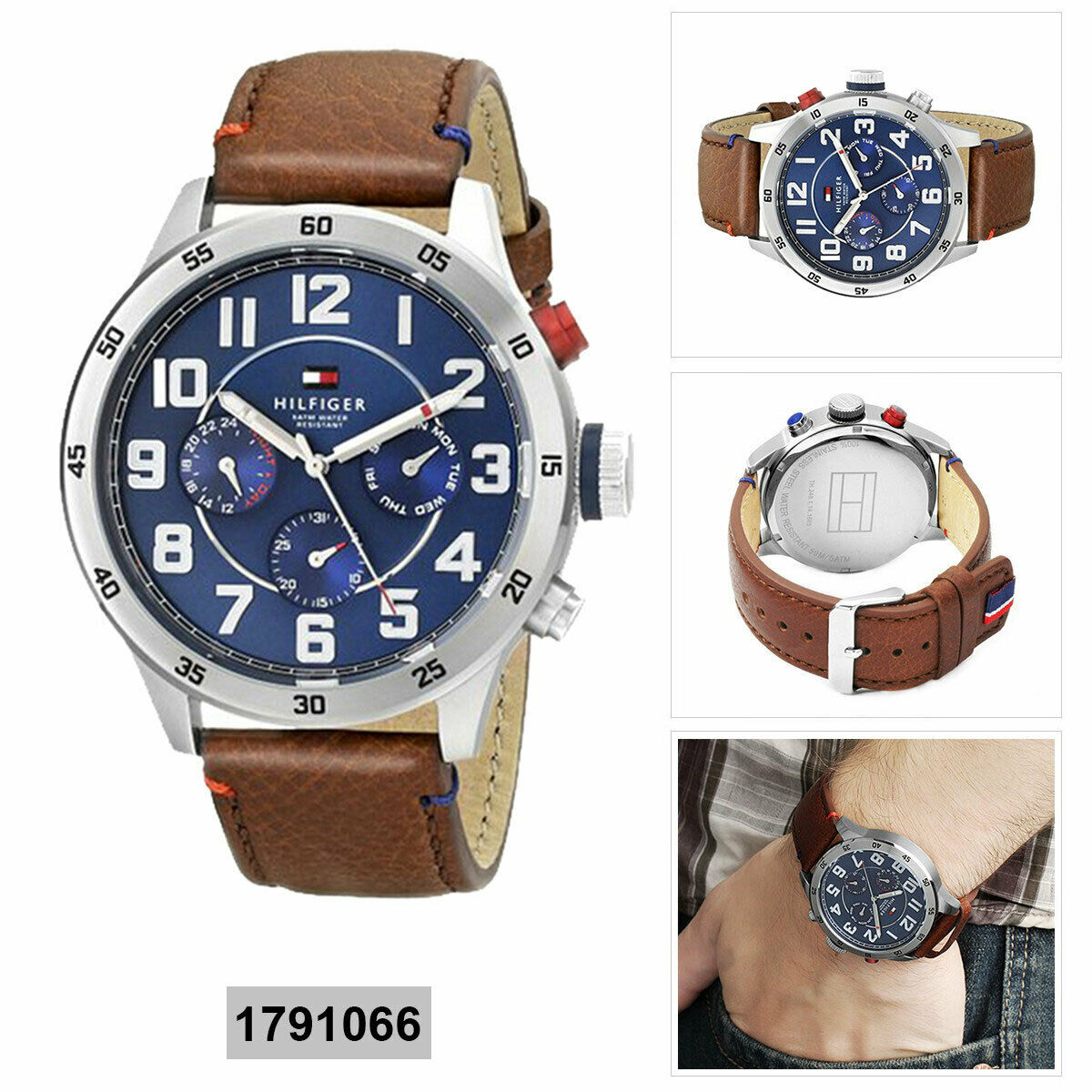 Tommy Hilfiger Brown Belt Men s Watch TH1791066