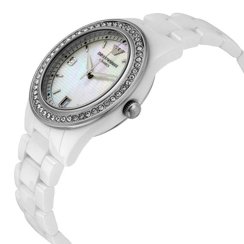 Emporio Armani Analog White Dial Women's Watch - AR1426 - Time Access store