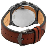 Fossil Everett Analog Grey Dial Brown Belt Men's Watch-FS5799 - Time Access store